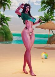 beach laliril mrtaxman night_elf summer warcraft world_of_warcraft