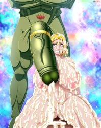 1boy 1girls 2026 big_balls big_breasts big_penis blonde_hair breath_of_the_wild clenched_teeth cock cock_ring cum cum_drip cum_on_body cum_on_breasts cum_on_hair ero-enzo faceless_male ganondorf ganondorf_(tears_of_the_kingdom) gerudo green-skinned_male green_skin huge_balls huge_cock nintendo nipples pale-skinned_female pale_skin penis_on_face princess_zelda red_hair rtenzo tagme tears_of_the_kingdom the_legend_of_zelda the_legend_of_zelda:_breath_of_the_wild the_legend_of_zelda:_tears_of_the_kingdom thick_thighs triforce triforce_mark veiny_penis watermark zelda_(tears_of_the_kingdom)
