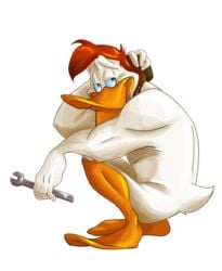 anthro avian bird darkwing_duck disney duck frothing_lizard launchpad_mcquack male_only tagme