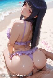 1boy 1girls ai_generated ass ass_focus ass_grab big_ass big_breasts bikini blue_hair blush boruto:_naruto_next_generations breast_grab breasts cute cute_face doggy_style exposed_breasts female female_focus hyuuga_hinata large_ass large_breasts light-skinned_female light_skin long_hair looking_at_viewer naruto naruto_(series) naruto_shippuden nipples open_mouth penis penis_in_pussy pink_eyes pink_nipples pussy sexy sexy_body sexy_female younger_female