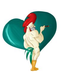 anthro avian bird chicken cigar darkwing_duck disney frothing_lizard male_only rooster smoking steelbeak tagme