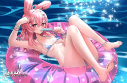 bikini innertube luwudco phase_connect pipkin_pippa pool popsicle swimsuit