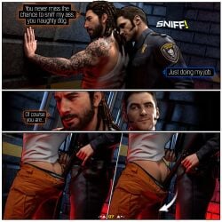 about_to_have_sex comic_page daddy daemoncollection dialogue dilf douglas_reed exposed_ass exposed_buttocks gay gay_male gay_sex light-skinned_male light_skin male male/male male_focus male_only nightstick prison_cell prisoner