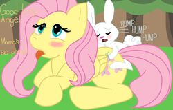 angel_bunny fluttershy_(mlp) friendship_is_magic haiku my_little_pony smooth_skin sncunleashed