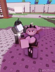 aesthetic casual_clothes custom_rig duo female purple_theme roblox stylized_body sunset