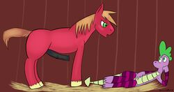 barsikrus big_macintosh_(mlp) dragon earth_pony friendship_is_magic horse male male_only my_little_pony pony smooth_skin spike spike_(mlp)