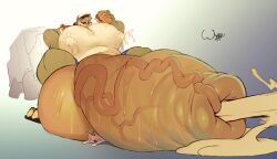 cum hyper hyper_breasts hyper_genitalia hyper_penis hyper_testicles salvador_(gator) thick_penis wyth