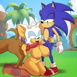 animal animal_genitalia animal_penis bestiality big_breasts blowjob breasts canine canine_penis commission commissioner_upload dog dog_penis fufan interspecies looking_at_another looking_down looking_pleasured nipples nude nude_female on_knees oral outdoors rouge_the_bat sega sonic_(series) sonic_the_hedgehog sonic_the_hedgehog_(series) thick wings zoophilia