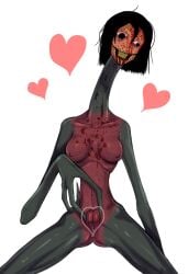0zempicshitter blood blood_on_face creature emaciated female female_only horror maternal mom monster monster_girl nightmare_waifu skinny ugly_female wraith