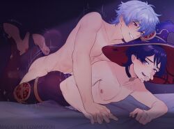 anal crossdressing cum gintoki_sakata scaramouche_(genshin_impact) tights