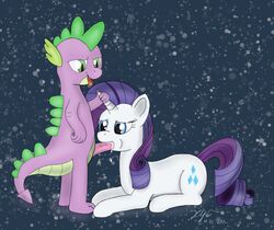 friendship_is_magic my_little_pony rarity_(mlp) smooth_skin spike_(mlp) xyi