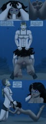 asphyxiation barefoot blowjob bondage comic cum_in_mouth drowning feet tagme underwater underwater_peril uwfan-tomson