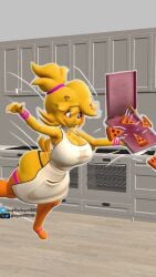 3d 3d_(artwork) 3d_background 3d_model 3d_render animatronic animatronic_female animatronic_girl anthro anthro_female anthro_only anthrofied big_ass big_boobs big_breasts big_butt big_thighs black_panties cally3d chica_(cally3d) chica_(fnaf) chica_(fnafhs) chicken chicken_girl chiku chiku_(cryptia) clumsy cryptiacurves falling fap_nights_at_frenni's fell_down female female_anthro female_on_top female_only five_nights_at_freddy's fluffy fluffy_hair fnaf fredina's_nightclub furry furry_ass furry_breasts furry_female furry_only huge_ass huge_breasts huge_butt huge_thighs kitchen looking_down orange_legwear orange_stockings pizza pizza_box purple_bracelet purple_mascara shocked shocked_expression shocked_eyes shocked_face shocked_female shocked_look vapro4 yellow_body yellow_hair yellow_skin