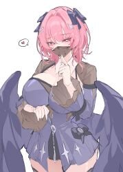 1girls 2020s 2026s 2d 2d_(artwork) 2d_artwork 5_fingers big_boobs big_breasts big_hips big_thighs big_tits big_titties blush blush_lines blushing blushing_at_viewer blushing_female boobs bow bow_ribbon breasts cleavage cleavage_cutout clothed clothed_female clothes cropped_legs curvy curvy_body curvy_female curvy_figure curvy_hips curvy_thighs digital_drawing_(artwork) digital_media digital_media_(artwork) eyebrows eyelashes eyes eyes_open face_mask facemask female female_focus female_only fingers girl headwear heart hips hourglass_figure hourglass_figured_female hoyoverse humanoid looking_at_viewer mihoyo mihoyo_technology_(shanghai)_co._ltd. mommy no_dialogue no_text nude nude_female partially_clothed partially_clothed_female partially_nude partially_nude_female pink_eyes pink_hair pink_hair_female remielle_(zenless_zone_zero) remielle_dan remielle_dan_(moonlight_whispers) revealing_clothes revealing_clothing revealing_outfit ribbon sexually_suggestive sexy sexy_body sexy_clothing sexy_female short_skirt simple_background skirt slight_blush slim slim_female slim_girl smile smiling smiling_at_viewer speech_bubble stocking stockings suggestive suggestive_look suggestive_smile text_bubble textless thick_thighs thighs thiren tits video_game_character video_game_franchise voluptuous voluptuous_body voluptuous_female white_background winged_humanoid wings zenless_zone_zero zerocat