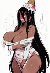 1girls ai_generated ice_cream kortai novelai original_character tagme