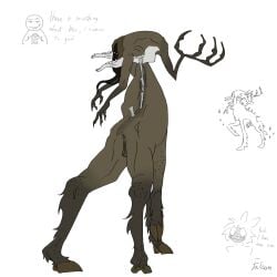 animal_genitalia animal_pussy antlers creature deer deer_pussy female_focus female_only horse_pussy jottun moder monster_girl nordic the_ritual