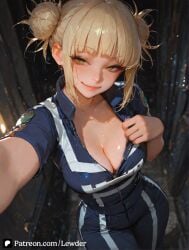 1girls ai_generated ass ass_focus ass_grab big_ass big_breasts blush boku_no_hero_academia breast_grab breasts closed_mouth clothes clothing cute cute_face female female_focus himiko himiko_toga large_ass large_breasts light-skinned_female light_skin long_hair looking_at_viewer male my_hero_academia nipples pink_nipples pussy sexy sexy_body sexy_female standing toga_himiko yellow_eyes yellow_hair younger_female