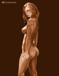 bubble_butt butt emma_frost marvel marvel_comics nipples nude nude_female white_queen x-men