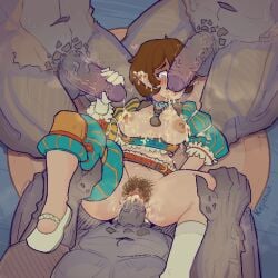 1girls 3boys adventurer ahe_gao ahegao ahegao_face big_penis big_thighs blue_eyes breasts brown_hair bukkake bush commission cum cum_drip cum_in_pussy cum_inside cum_on_body cum_on_breasts cum_on_face cumshot defeat defeat_sex defeated defeated_heroine elf elf_ears elf_female facial feet_up female forced forced_sex gangbang gangrape grey_body group group_sex handjob kepchuk landsknecht male monster monster_cock monster_on_female oc original_character penis penis_on_face pixel_art pubic_hair pussy rape sex shoes size_difference spread_legs spreading tits vaginal_penetration veiny_penis