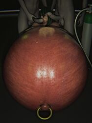 2026 3d 3d_(artwork) belly_button_piercing belly_expansion belly_inflation belly_piercing big_belly boku_no_hero_academia cghonk female hyper_belly licking_penis male tagme tears tsuyu_asui