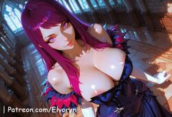 1girls ai_generated ass ass_focus big_ass big_breasts blush breasts closed_mouth clothes clothing cute cute_face exposed_breasts female female_focus fire_emblem fire_emblem_engage ivy_(fire_emblem) large_ass large_breasts light-skinned_female light_skin looking_at_viewer purple_eyes purple_hair sexy sexy_body sexy_female sexy_pose standing yellow_eyes younger_female