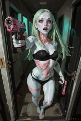 1girls ai_generated cyberpunk:_edgerunners cyberpunk_2077 rebecca_(edgerunners) short_hair tagme