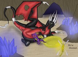 corrupted_cynder cynder dragon female imminent_sex larger_female m-p-l male size_difference smaller_male sparx spyro spyro_the_dragon tagme