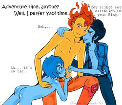 adventure_time finn_the_human flame_prince gay male male/male male_only marshall_lee rule_63