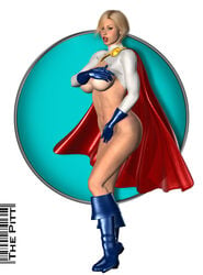 1girls 3d dc power_girl solo solo_female the_pitt