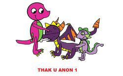 artist_request barney_the_dinosaur crossover friendship_is_magic lost_media male_focus male_only my_little_pony penis smooth_skin spike_(mlp) spyro spyro_the_dragon