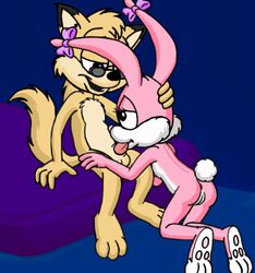 animated anthro babs_bunny female full_color fur furry lowres male mammal no_humans rabbit straight tiny_toon_adventures uncensored whore_o._matic