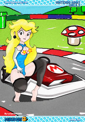 censored mario_(series) mario_circuit mario_kart mario_kart_ds nintendo princess_peach sakurakasugano tagme