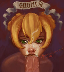 chromie fellatio female gnome gnome_(warcraft) humanoid male pale_skin penis pornomancer straight tagme world_of_warcraft