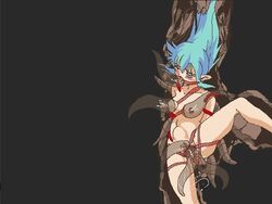 animated blue_hair drinking_worm eluku fairy_fighting fatality pixel_art tiki