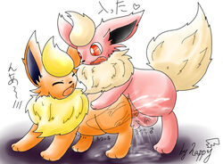 balls chest_tuft color creatures_(company) cum cumming doggy_style eeveelution eyes_closed female female_penetrated feral feral_on_feral feral_only flareon fur furry furry_ears furry_only game_freak happy_(artist) heart insertion japanese_text knot knotting male mouth_open nintendo nude orange_fur penetration penis pointy_ears pokémon_(species) pokemon pokephilia red_eyes red_fur sex shiny_pokemon side_view simple_background slight_bulge stomach_bulge straight tagme tail_tuft testicles tuft veiny_balls veiny_knot veiny_penis video_games white_background x-ray zoophilia