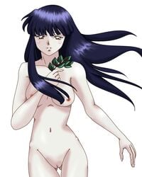 1girls breasts female inuyasha kikyo_(inuyasha) maruze_circus nude solo tagme