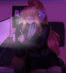 Monika (Doki Doki Literature Club) Rule 34 Image