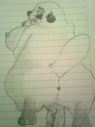 anthro beaver big_breasts feral franklin franklin_(series) fur mammal penetration presenting_hindquarters rodent tagme