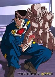 crazy_diamond diamond_is_unbreakable gay handjob jojo's_bizarre_adventure josuke_higashikata male male_only mmg stand_(jjba) standcest tagme yaoi