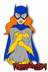 1girls animated barbara_gordon batgirl batman_(series) breasts dc female female_only flashing flashing_breasts human looking_at_viewer nipples randomsin solo superheroine