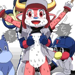 anthro baseball buffalo_bell mascot orix_buffaloes tokyo_yakult_swallows tsubakuro