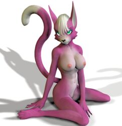 3d anthro cat feline female female_only fur furry katt_monroe mammal solo star_fox tagme transparent_background unrealfox