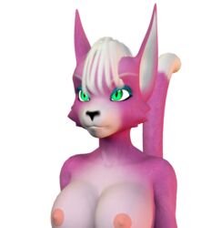 3d anthro cat feline female female_only fur furry katt_monroe mammal solo star_fox tagme transparent_background unrealfox