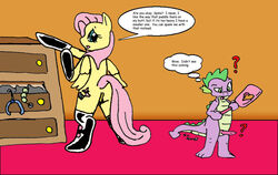 asuraludu fluttershy_(mlp) friendship_is_magic my_little_pony smooth_skin spike_(mlp)