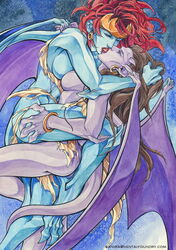 angela_(gargoyles) demona disney female gargoyles multiple_girls saniika tagme yuri