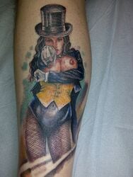 dc female female_only human smooth_skin solo tagme tailcoat tattoo top_hat zatanna