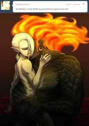 demise_(zelda) ghirahim lattedah male_only skyward_sword the_legend_of_zelda tumblr_ask yaoi