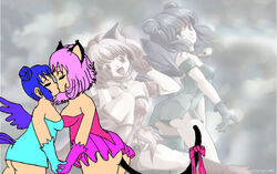 ichigo_momomiya mew_ichigo mew_mint mint_aizawa pink_hair tagme tokyo_mew_mew