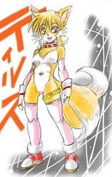 1girls anthro color exposed_torso female female_only footwear fox front_view fur furry gloves handwear rule_63 shoes solo sonic_(series) sonic_the_hedgehog_(series) sonic_the_hedgehog_2 tails tailsko