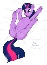 2012 anus color crotchboobs female female_only friendship_is_magic fur furry my_little_pony open_eyes purple_eyes purple_fur pussy solo tail twilight_sparkle_(mlp) vulva xyi